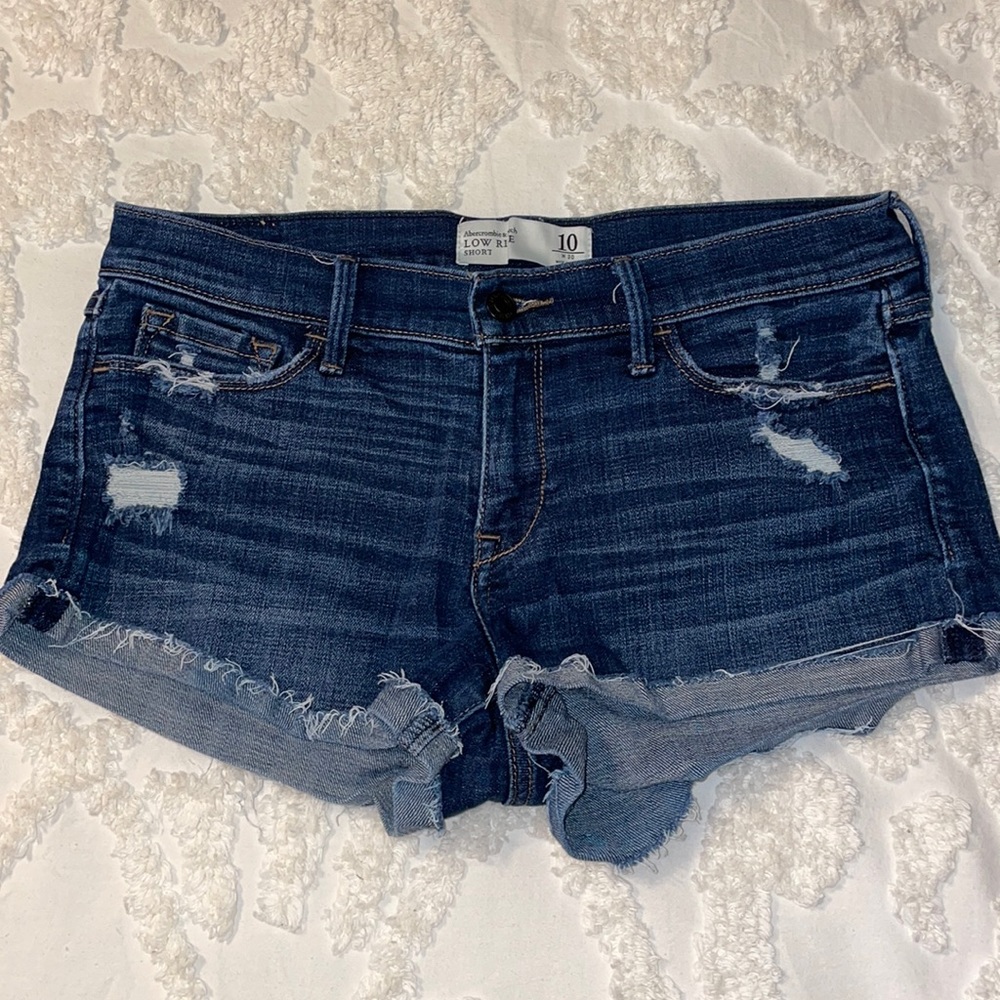 Abercrombie Stretch Low Rise Jean Shorts